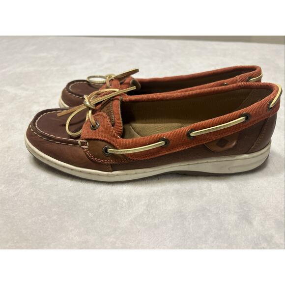 Sperry Top Sider Boat Shoes Women’s 8.5 M Angelfish Brown Leather Casual 9102138 - Picture 4 of 9